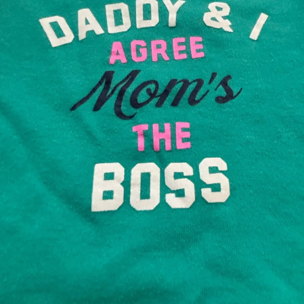 Carter's Teal 'Mom's the Boss' Baby Bodysuit